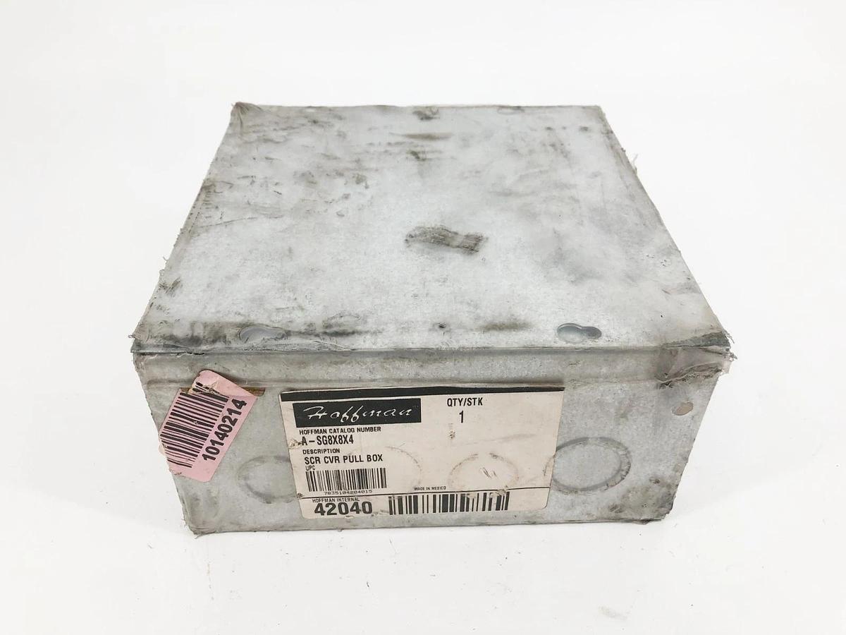 New Hoffman A-SG8X8X4 Screw Cover Pull Box 42040 - No Box