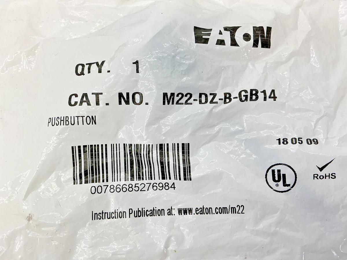 New Eaton M22-DZ-B-GB14 Pushbutton Spring Return Blue Reset