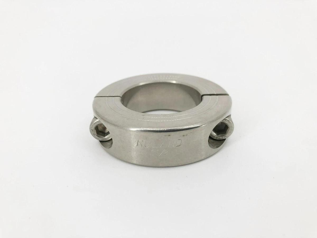 New Ruland MSP-20E-SS Two-Piece Split Clamp Collar Stainless Steel 1-1/4" ID