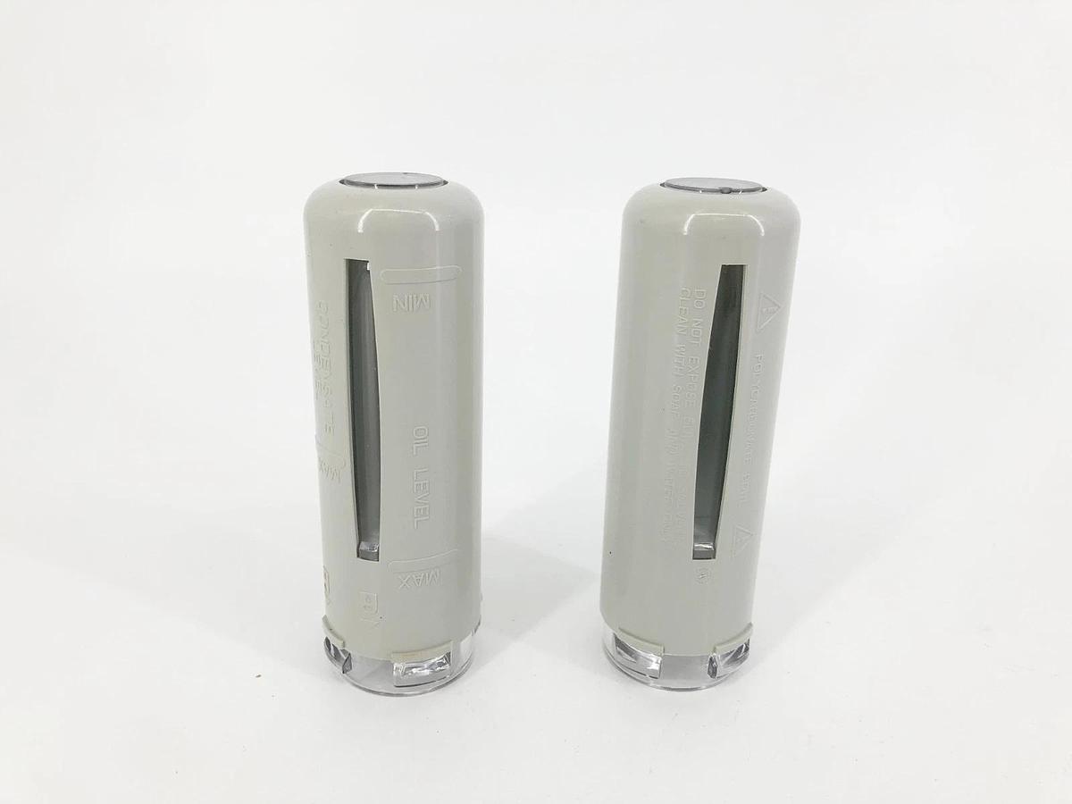 Lot of 2 New Asco Numatics M651AU434133008 Polycarbonate Bowls w/ Guard - No Box