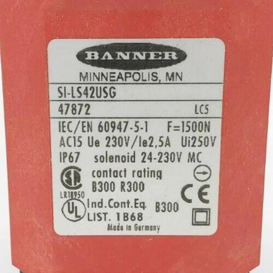 New Banner Engineering SI-LS42USG Interlock Switch Actuator 47872