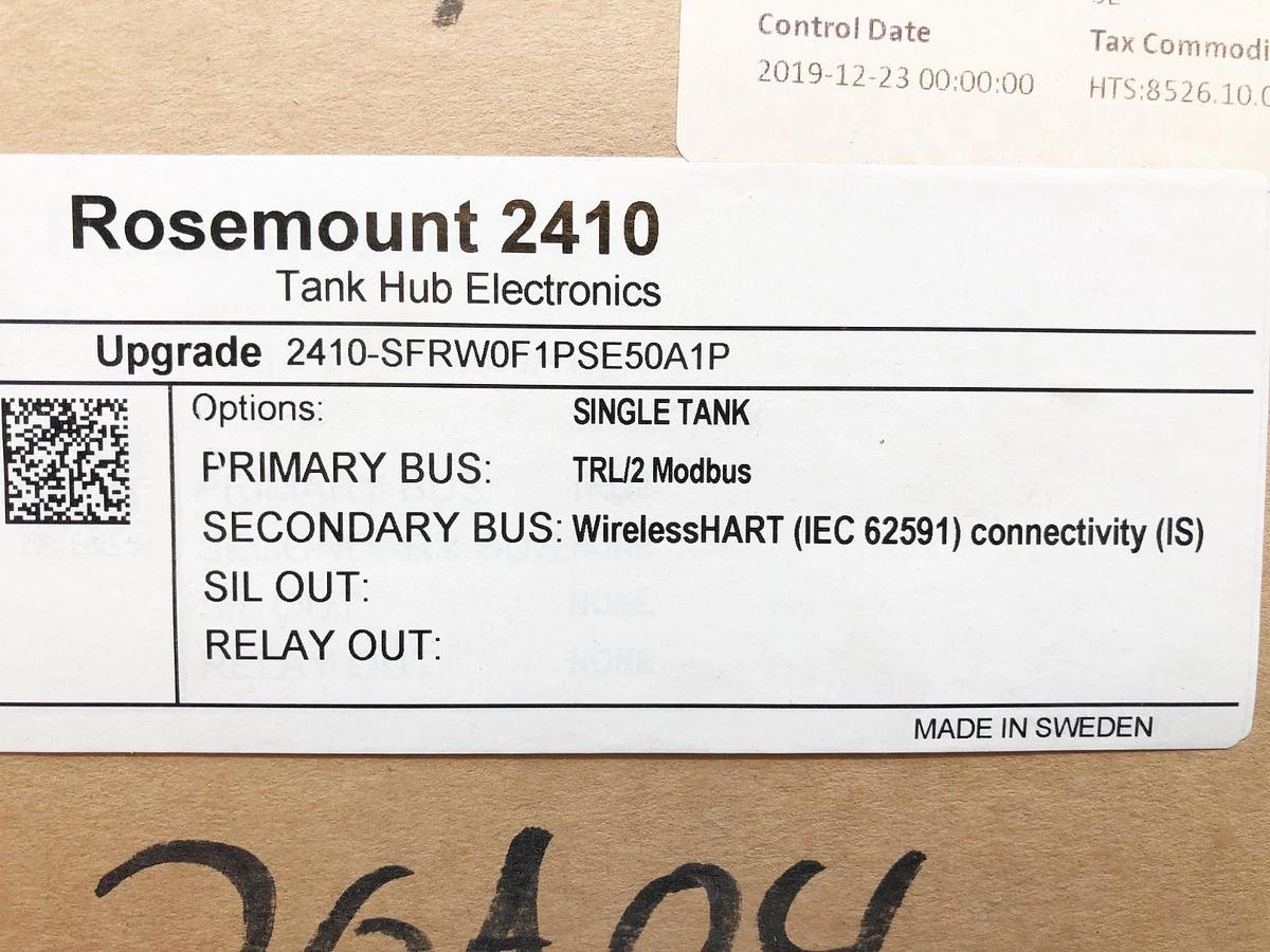 New Emerson Rosemount 2410-SFRW0F1PSE50A1P Tank Hub TRL/2 Modbus