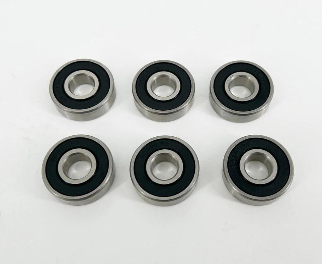 Lot of 6 New S6201-RS Bearings 32mm OD 12mm Bore 10mm Wide - No Box