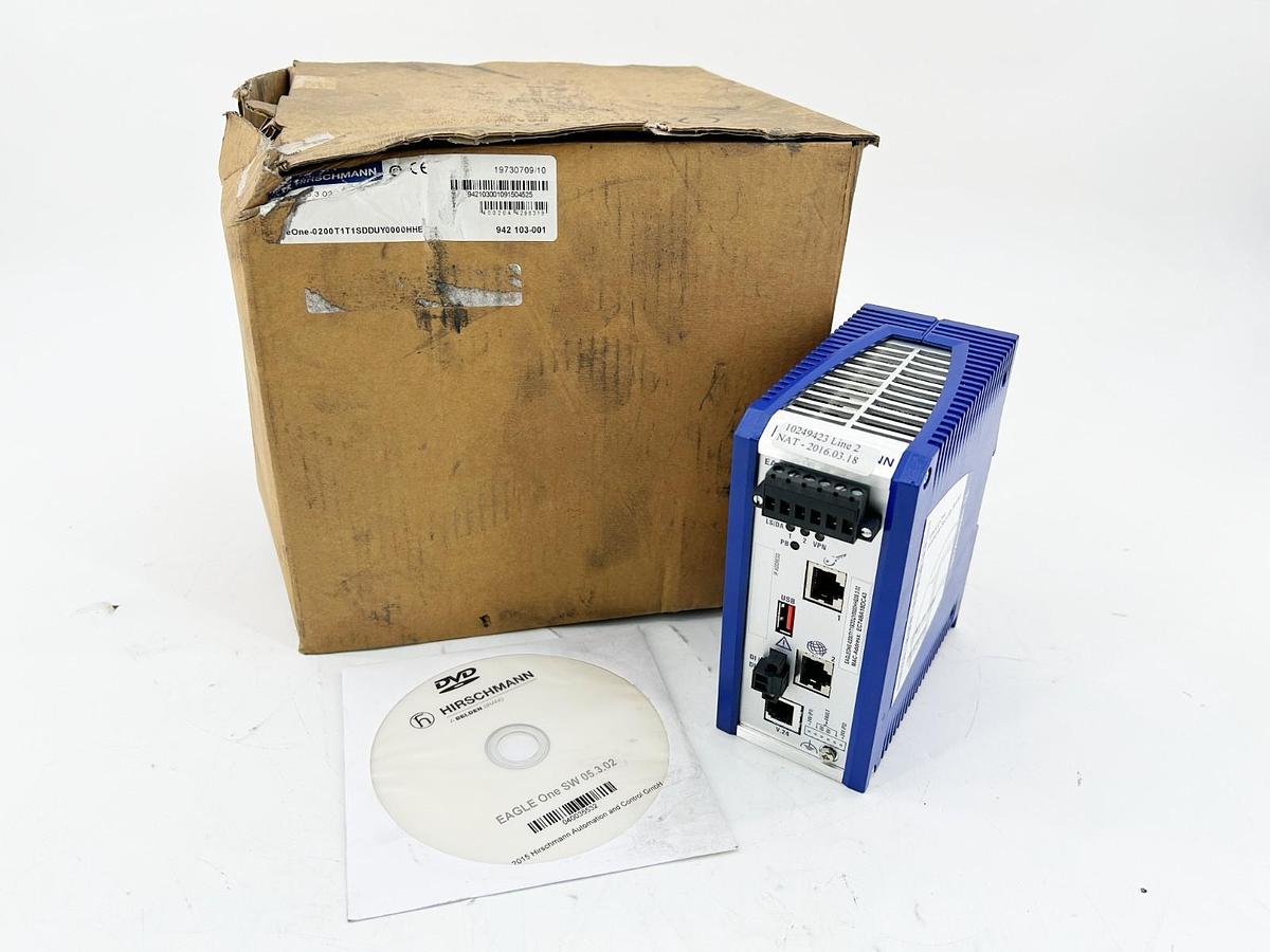 New Hirschmann EAGLEONE-0200T1T1SDDUY0000HHE Firewall and Security Router