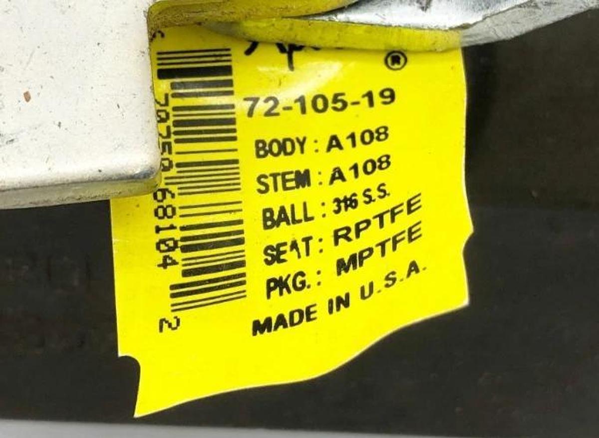 New Apollo 72-105-19 Threaded Ball Valve 1" 3000 CWP Full Port