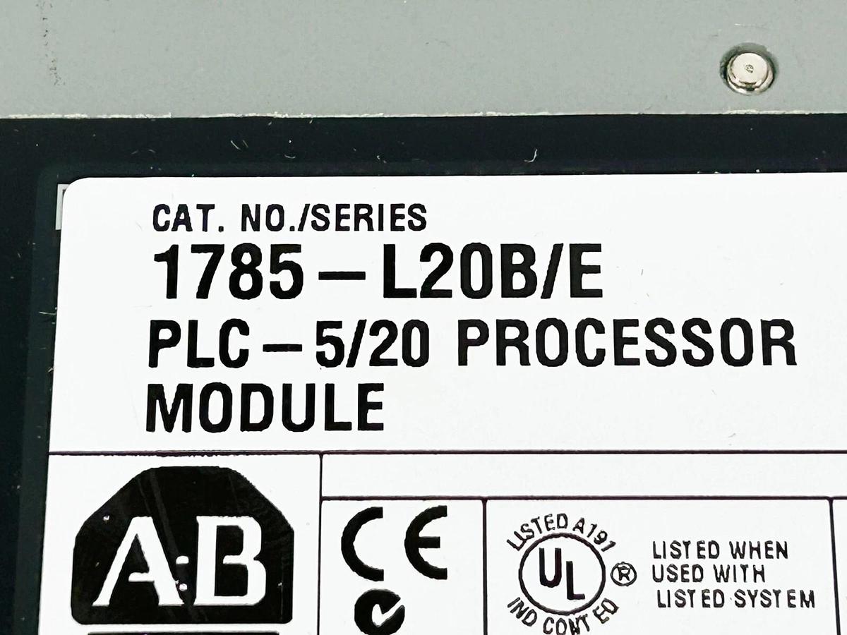 Used Allen Bradley 1785-L20B/E Processor Module Controller 16K Word SRAM Max Memory