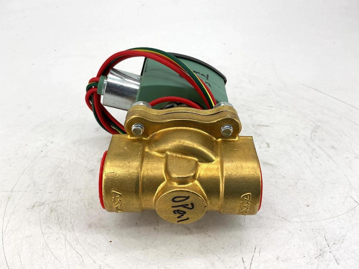 Used ASCO 8210G035 110/120V Solenoid Valve 2-Way 3/4" Pipe 10.1W 50/60HZ 3UK89
