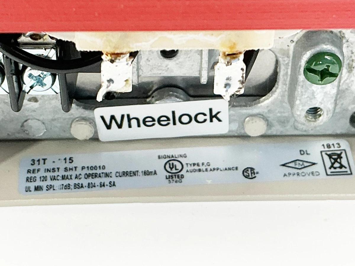 New Cooper Wheellock 31T-115-S Alarm Horn 120V 160mA 100521