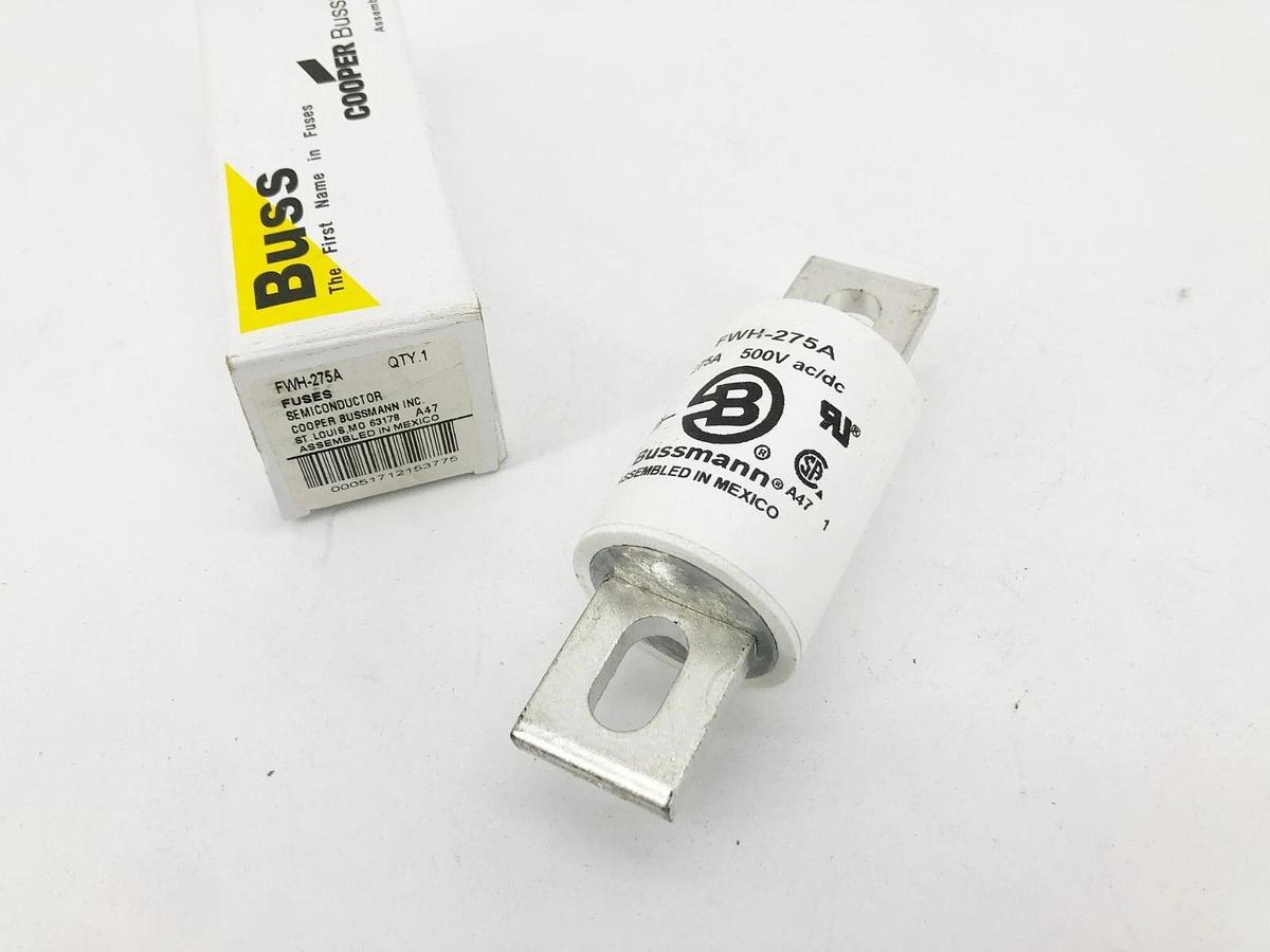 New Bussmann FWH-275A Semiconductor Fuse 500VAC/DC 275A