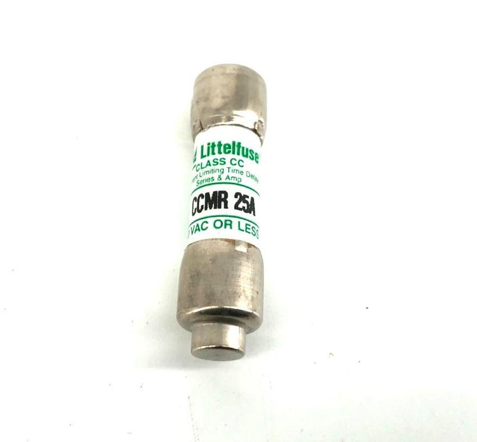 Lot of 6 New Littelfuse CCMR-25A Time Delay Fuses 25A 600VAC Class CC - No Box