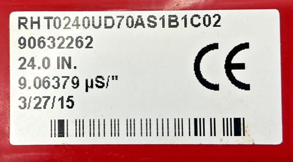 Used MTS RHT0240UD70AS1B1C02 R-Ser Temposonics Linear Sensor 24" inch 9.06379uS