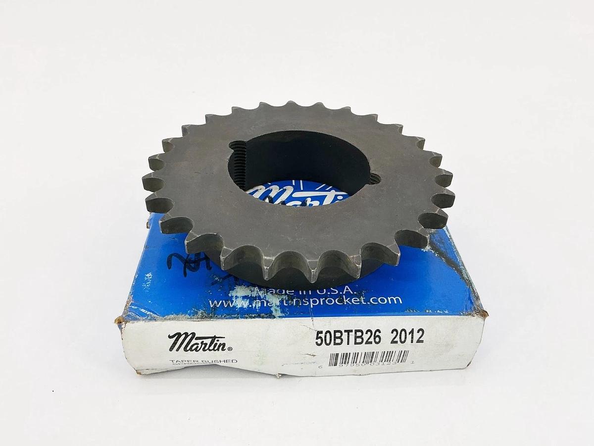 New Martin 50BTB26-2012 Taper Bushed Sprocket 26T 1/2"-2" Bore