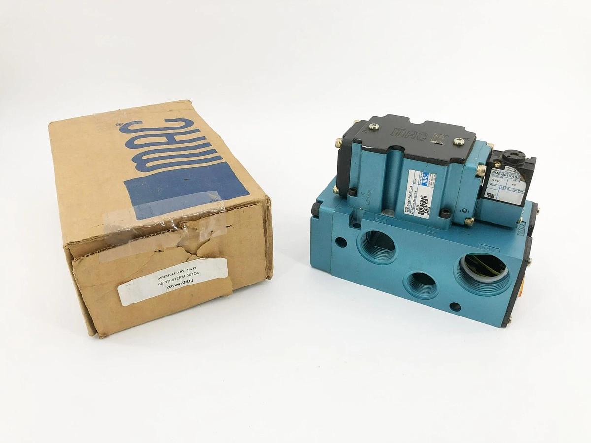 New MAC Valves 6511B-612PM-501DA Solenoid Valve 24VDC 6W 6511B-000-PM-501DA