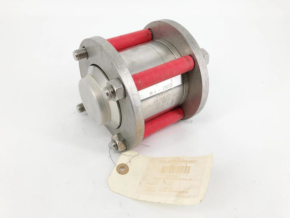 New Meca-Inox PZ4LBWNI050A6MC Sanitary Valve PN80 M-I-DN50 (Missing Hardware)