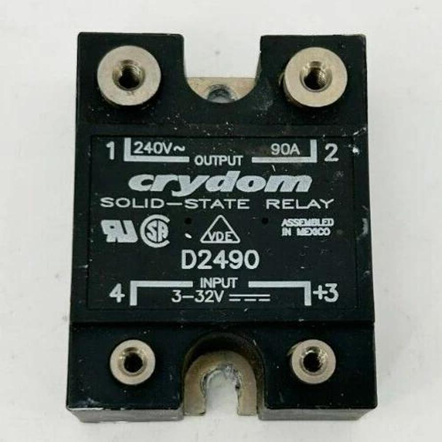 Used Crydom D2490 Solid State Relay, 3-32VDC