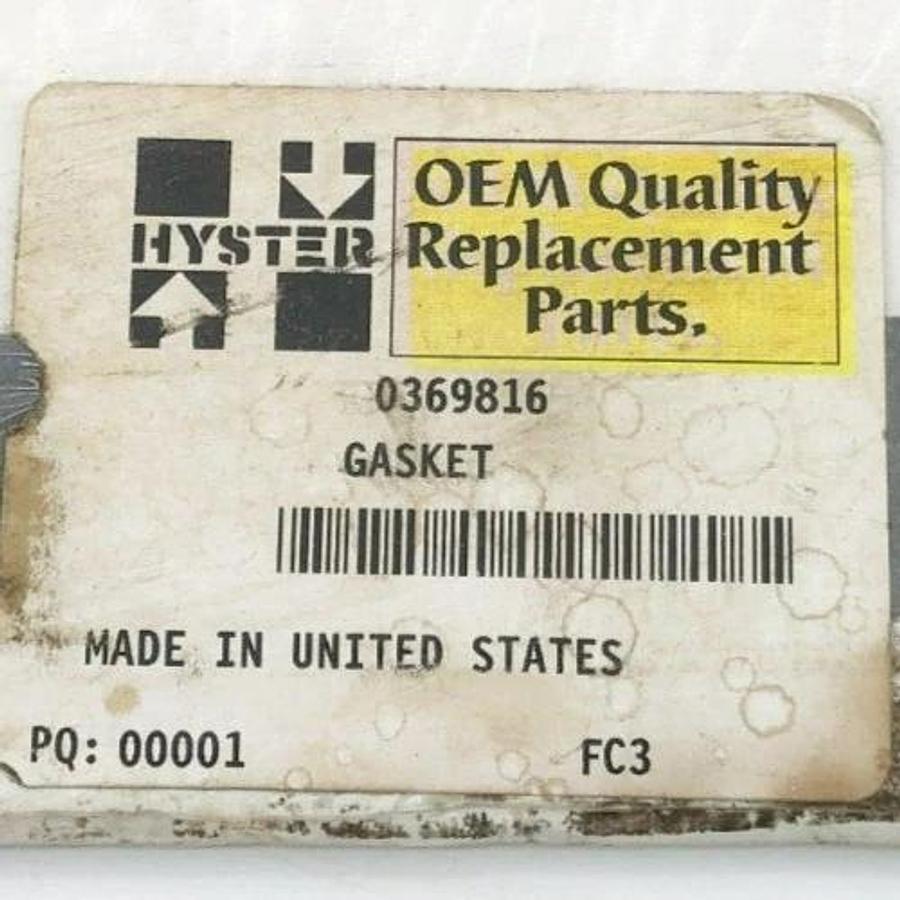 New Hyster 0369816 Gasket