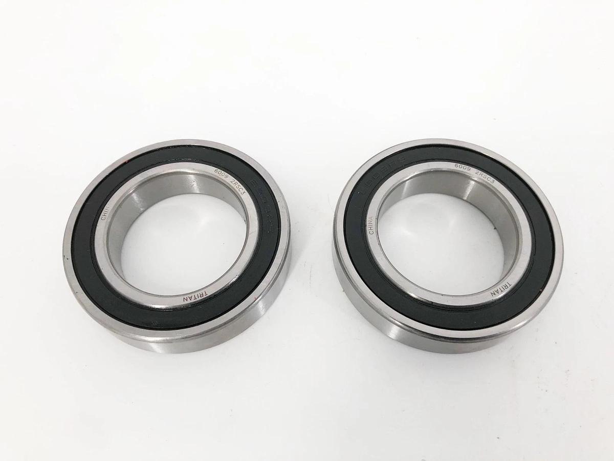 Lot of 2 New Tritan 6009 2RSC3 Ball Bearings 45x75x16mm - No Box