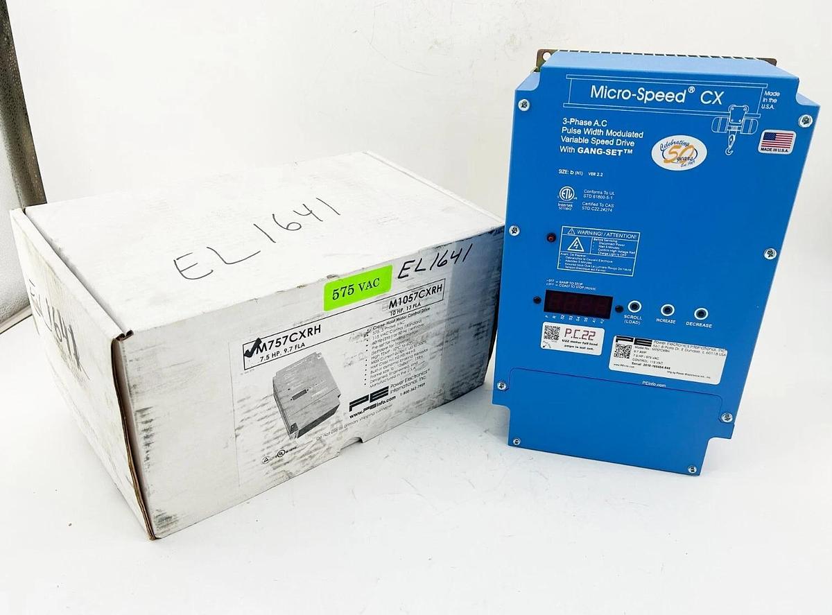 New PE M757CXRH Crane Hoist Motor Control Drive 7.5HP 9.7FLA 575V