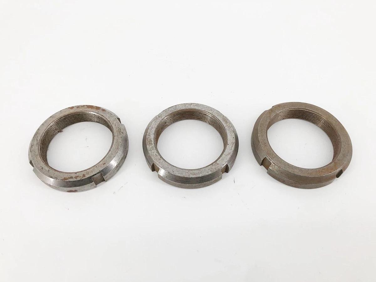Used Lot of 3 SKF N-10 Lock Nuts 1.967-18 Thread 2-11/16" OD Steel