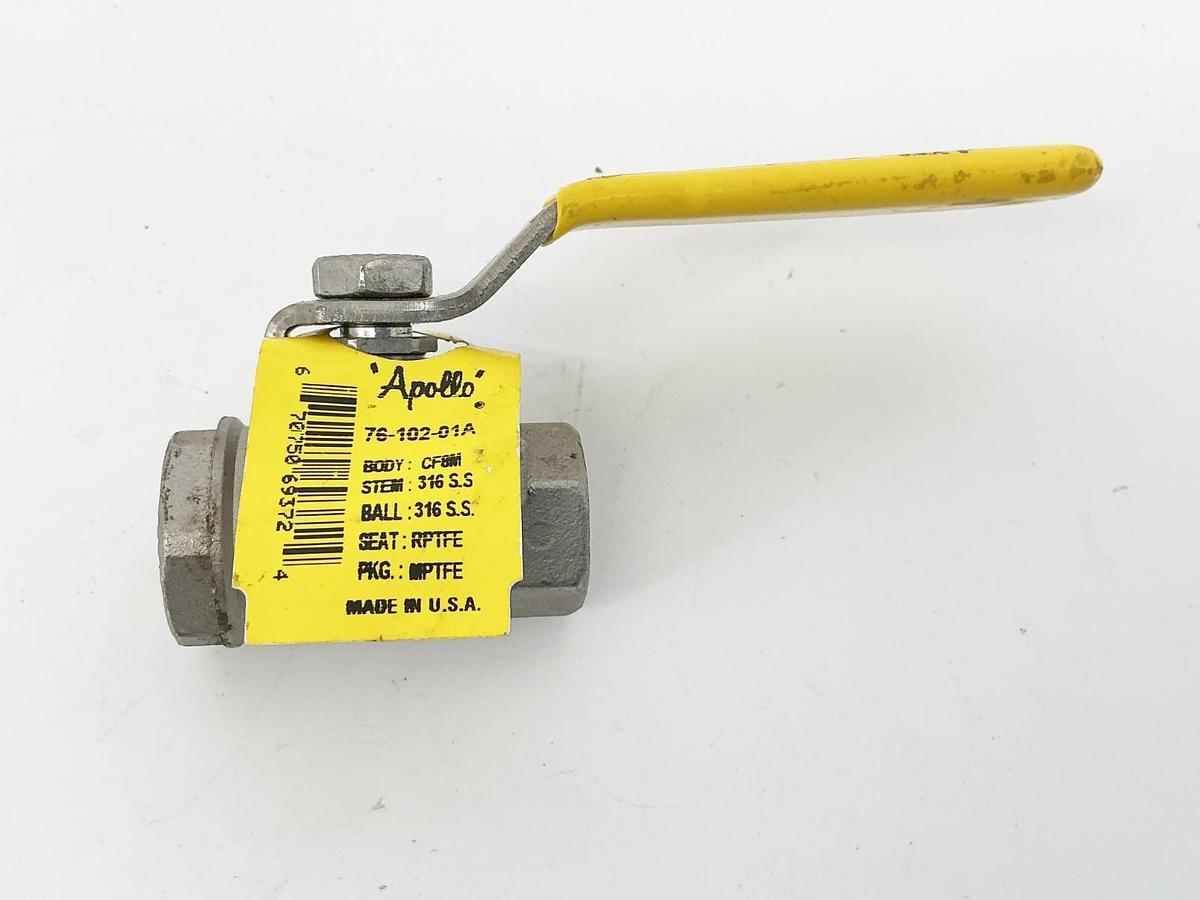 New Apollo 76-102-01A Ball Valve 3/8"NPT 316SS CF8M - No Box