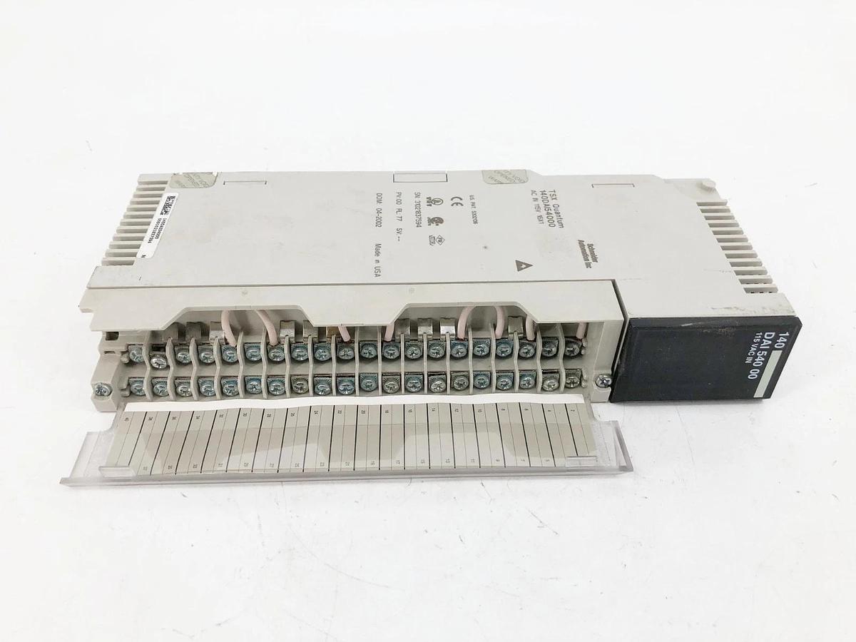 Used Schneider 140DAI54000 TSX Quantum Discrete Input Module AC IN 115V 16X1