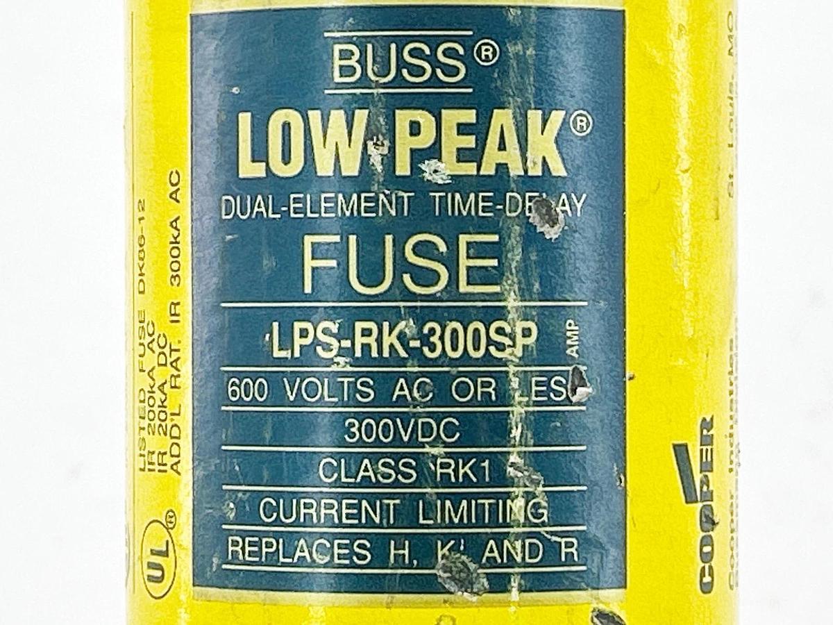 New Bussmann LPS-RK-300SP Low Peak Class RK1 Fuse 300A 600V - No Box
