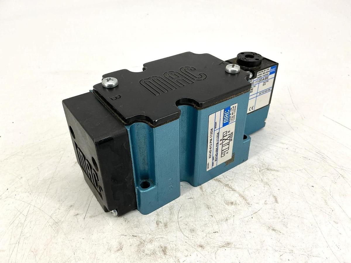 Used MAC Valves 6314D-612-PM-112DA Solenoid Valve Missing Base 6.8W 150PSI 110/120V