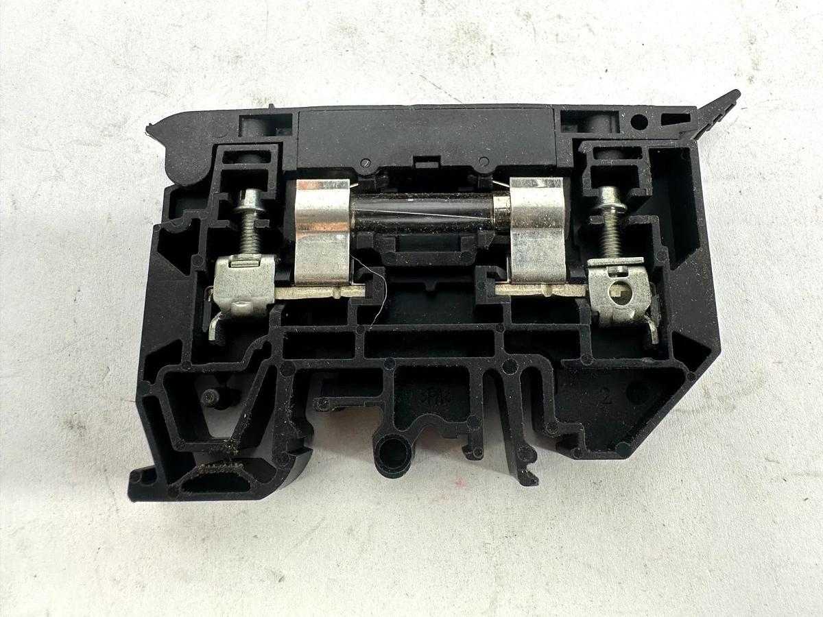 Used Lot of 4 Allen Bradley 1492-H6 Ser C Terminal Blocks Fuse Holder 1P 15A 300V