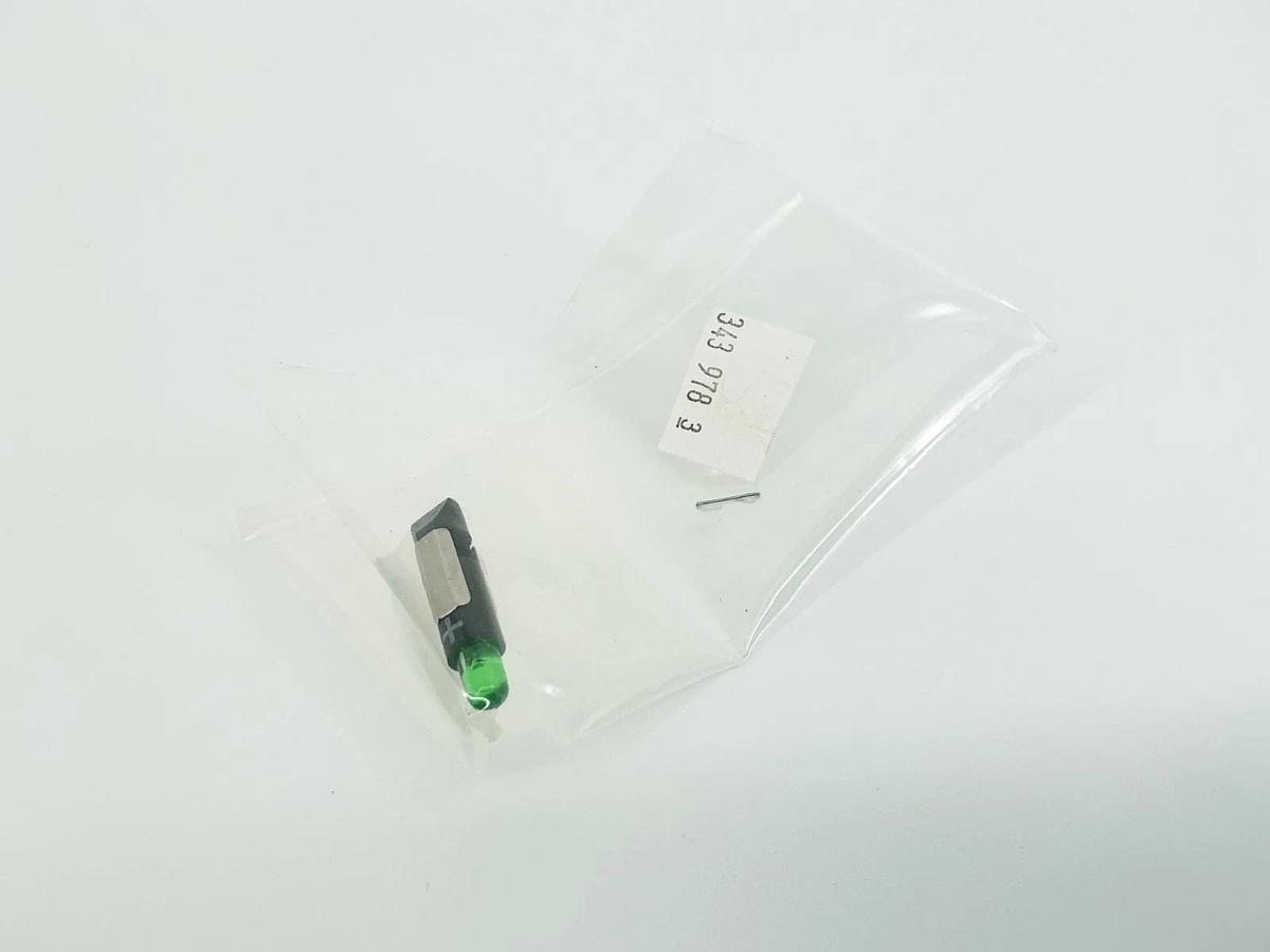 New Lot of 2 Asco 343978-003 Lamp LED Slide Base Green 104760