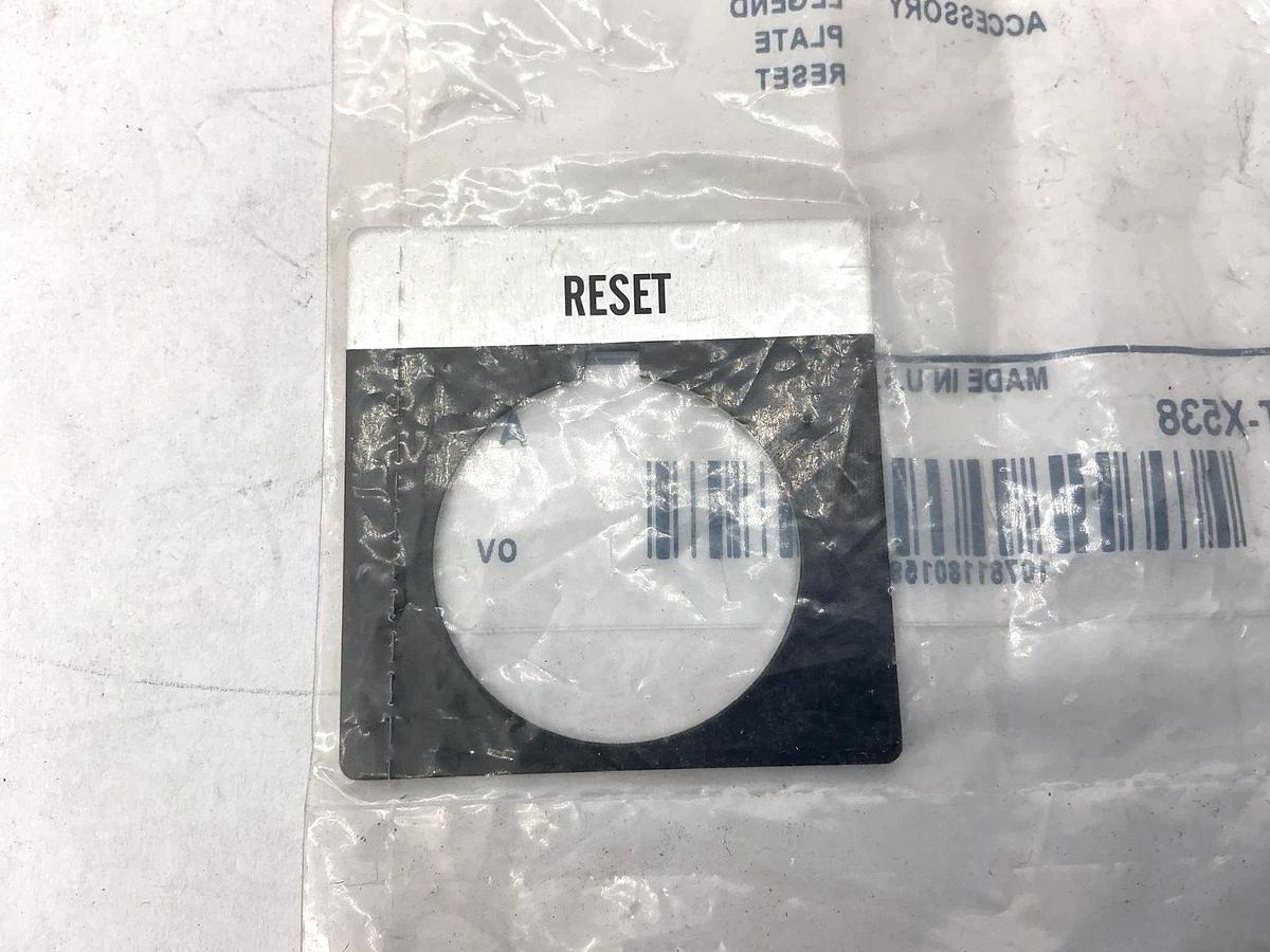 Lot of 4 New Allen Bradley 800T-X538 Ser A Legend Plate Reset Accessory