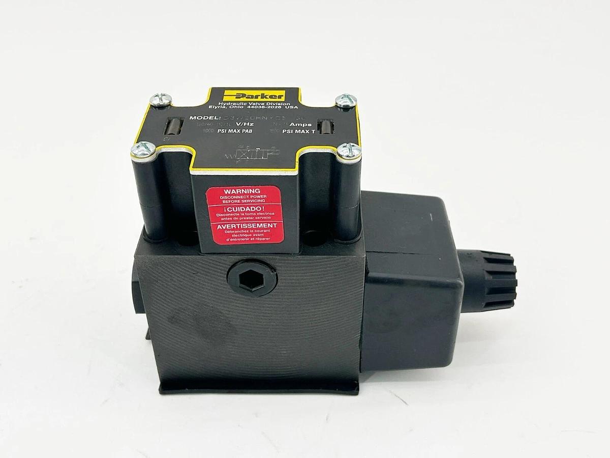 New Parker D3W20HNYC5-30 Directional Control Solenoid Valve 5000PSI 75A 110/120V