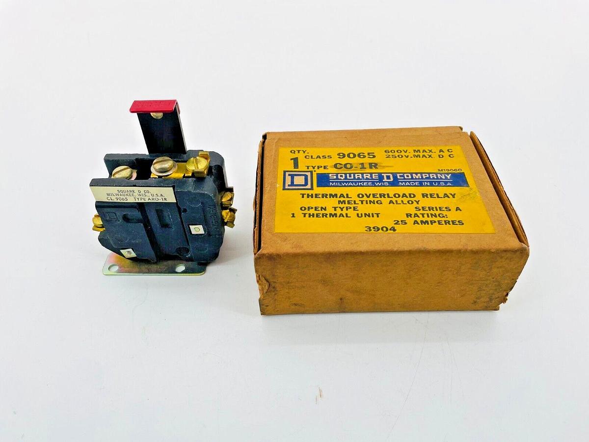 New Square D 9065CO-1R Overload Relay 600V 25A 9065CO1R