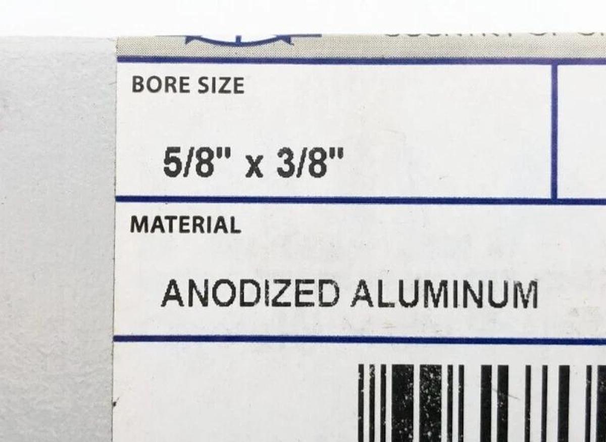 New Ruland BCK26-10-6-A Bellows Coupling Clamp 5/8 X 3/8 Bores 1-5/8 OD
