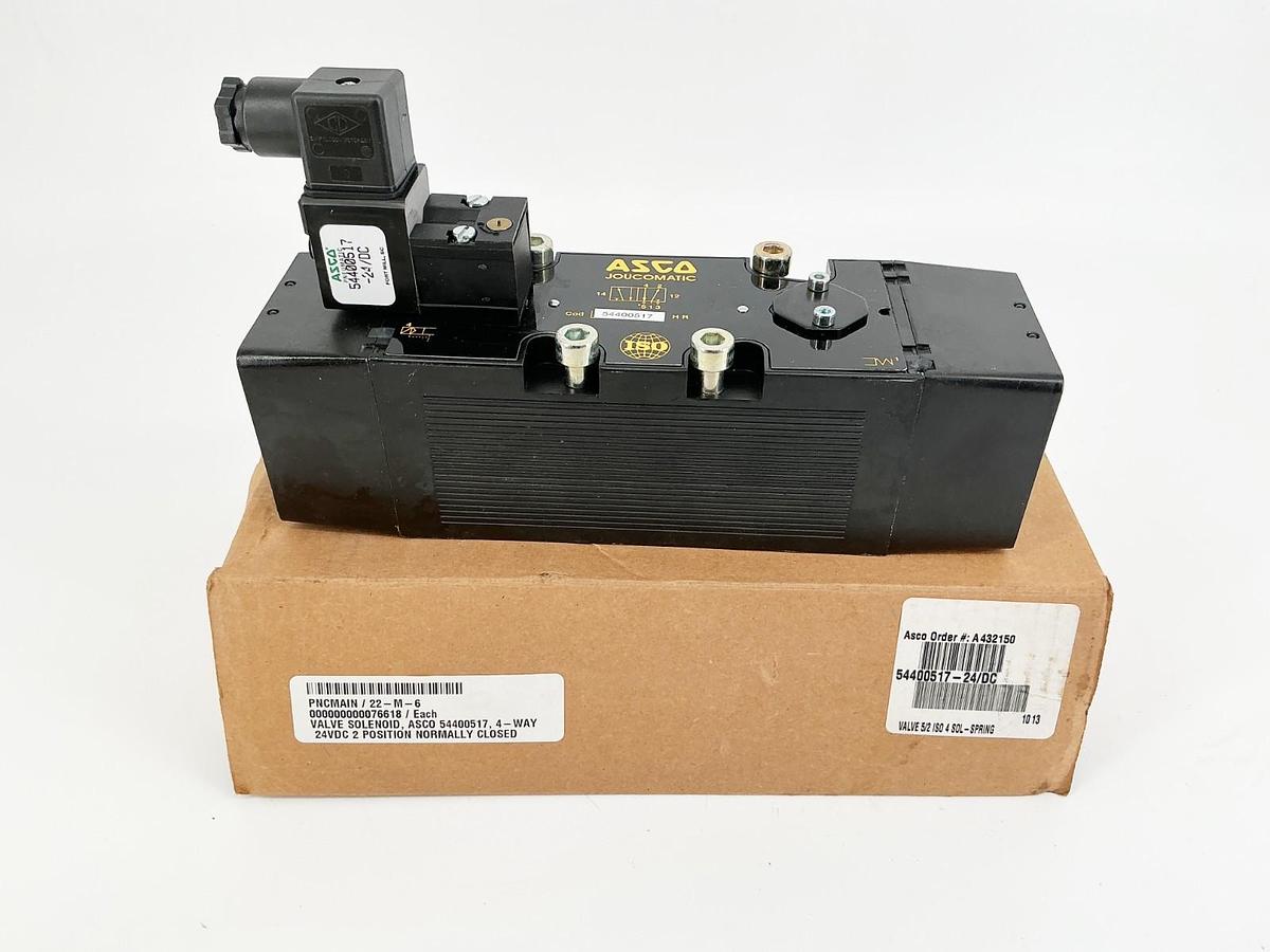 New Asco 54400517 Solenoid Valve 24VDC 50/60Hz 3W