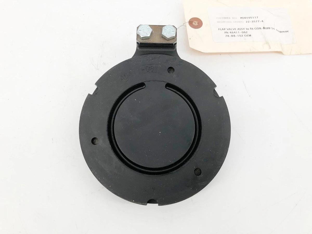 New Gorman-Rupp 46411-062 Valve Flap Assembly for T4 Neoprene - No Box
