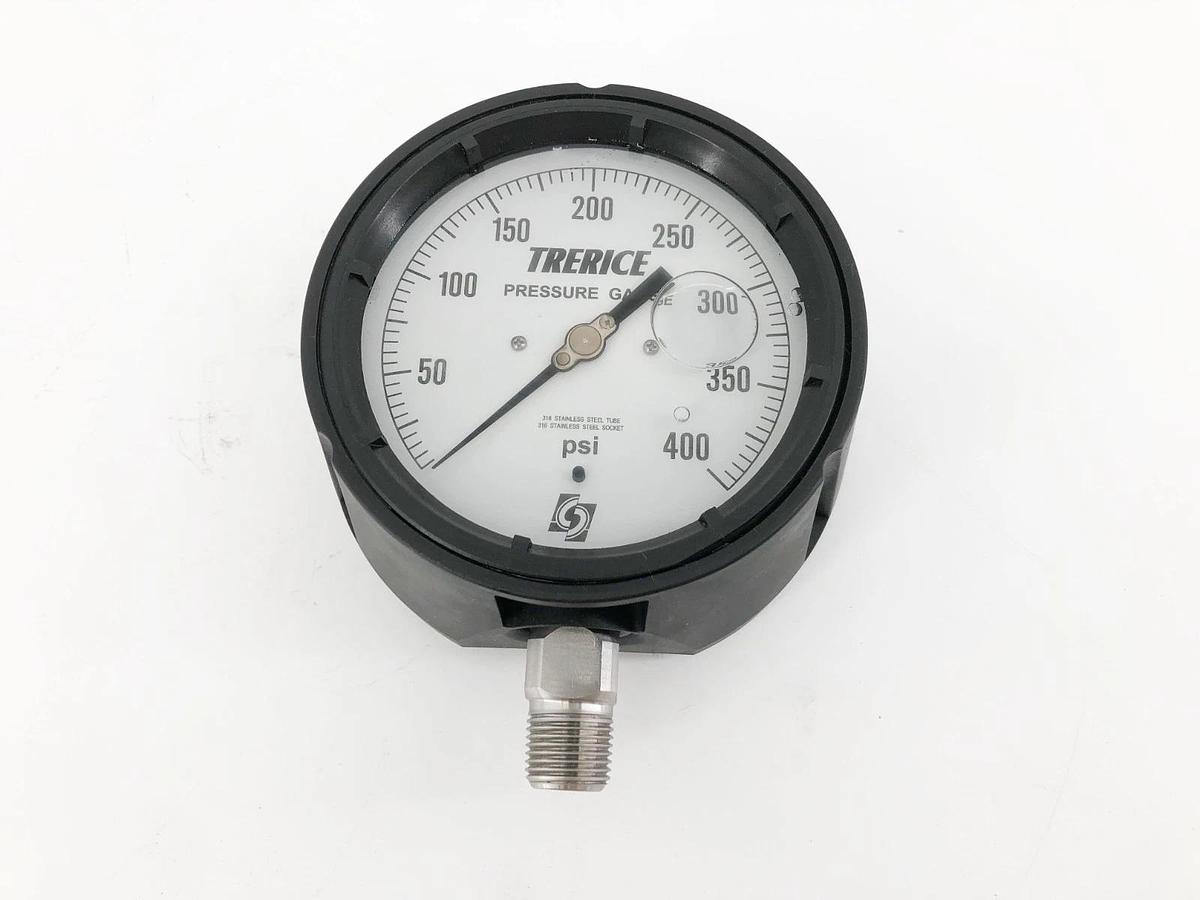 New Trerice 450LFSS4504LA400 Process Gauge 450LFSS 0-400psi 4.5" 1/2" LM