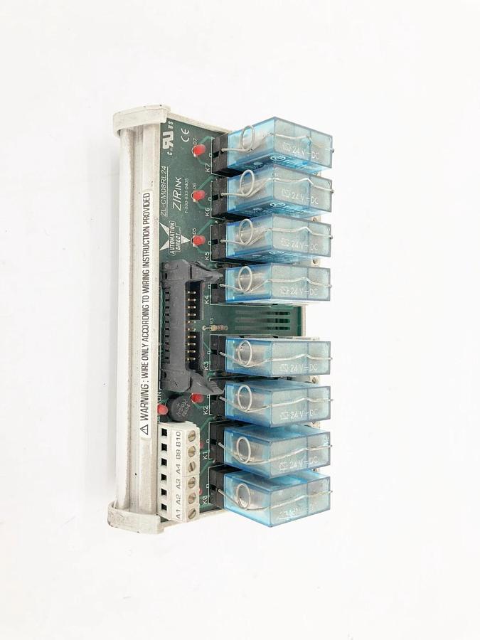 Used Automation Direct ZL-CM08RL24 Ziplink Relay Module 24VDC 8 Ch. 8 LED