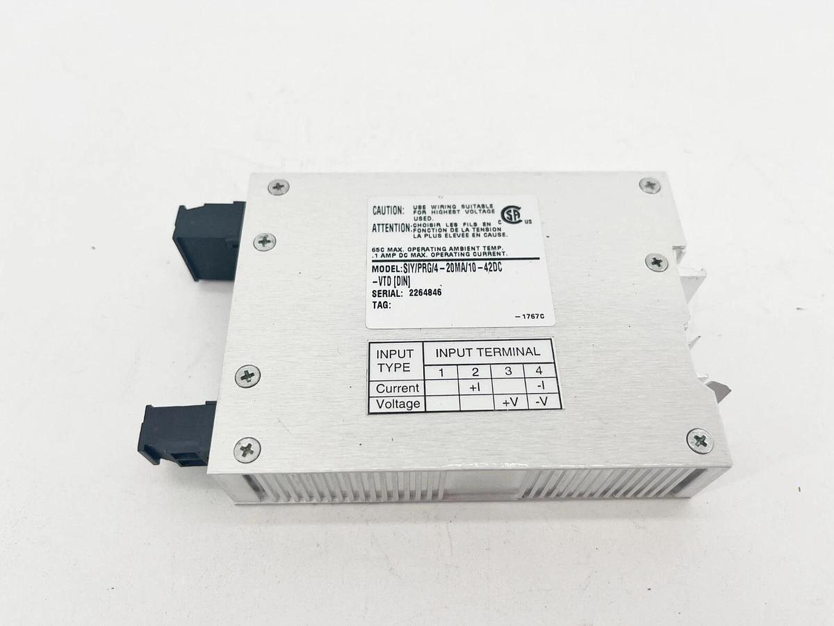 Used Moore Industries SIY/PRG/4-20MA/10-42DC-VTD [DIN] Signal Isolator & Converter
