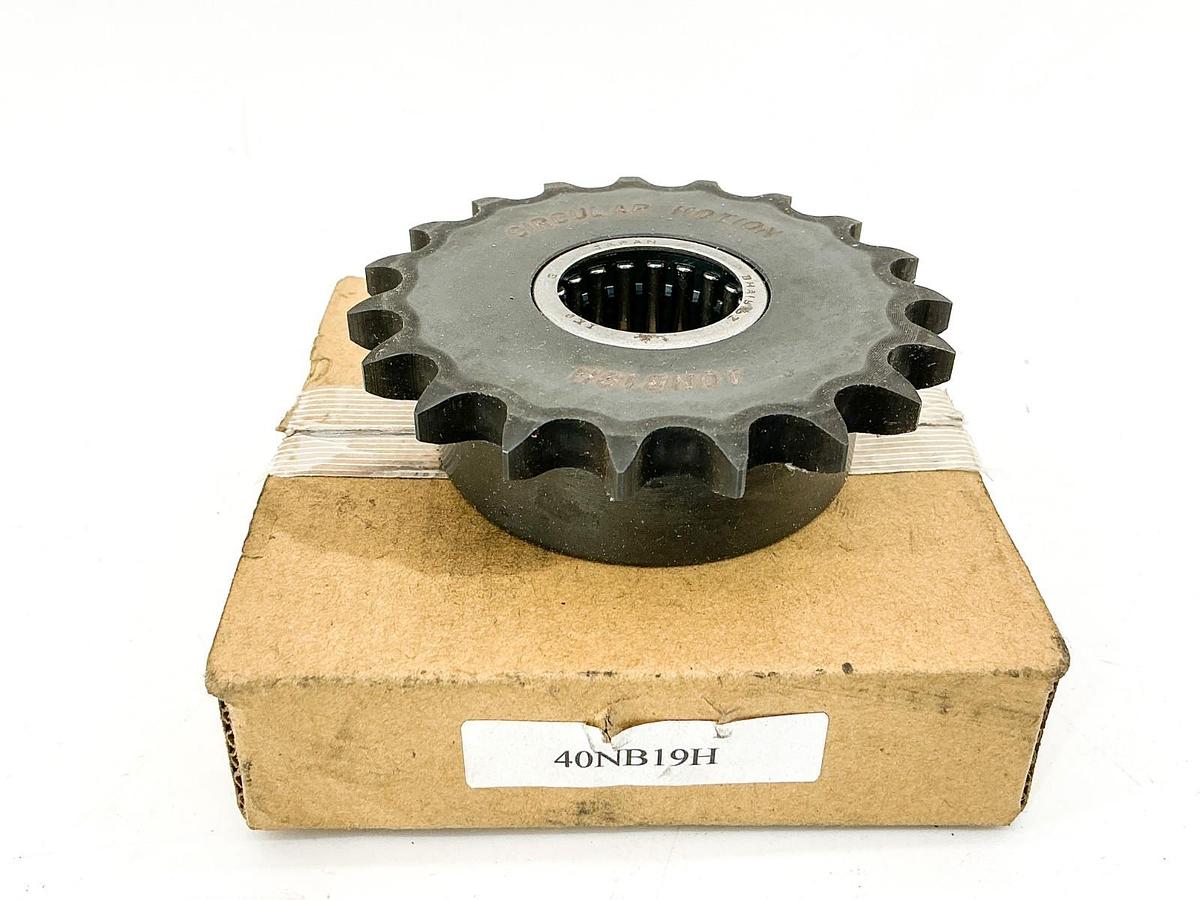 New Circular Motion 40NB19H Idler Roller Chain Sprocket 19 Tooth