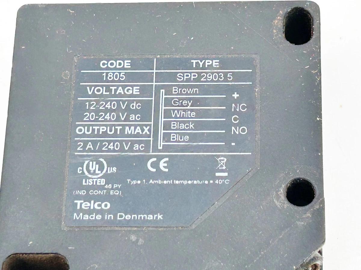 Used Telco SPP-2903-5 Sensor 12-240VDC 20-240VAC