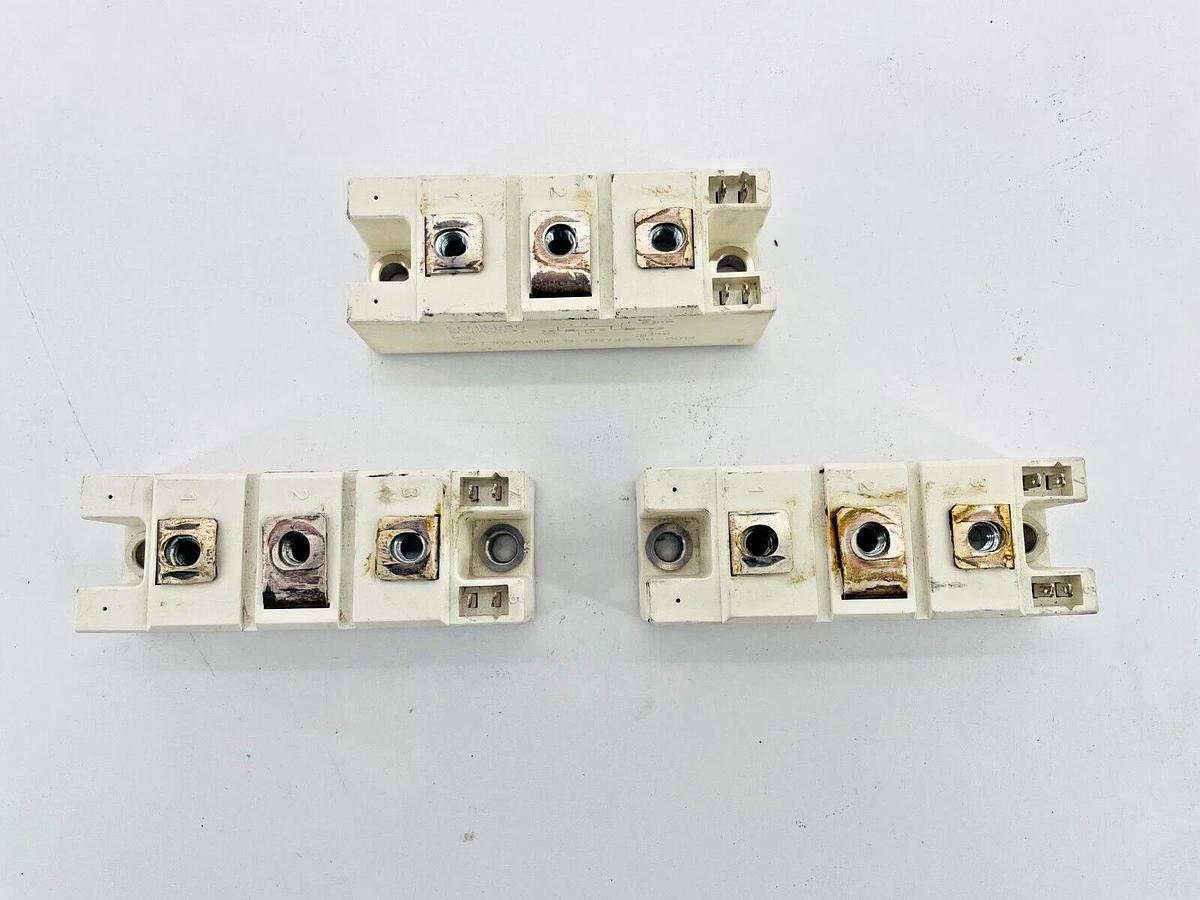 Used Lot of 3 Semikron Semipack 2 12-792745-00 Diode Module SKKT 162/14 EIC