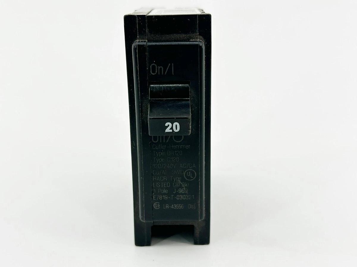New Lot of 3 Bryant BR120 Circuit Breaker 20A 1 Pole 240V