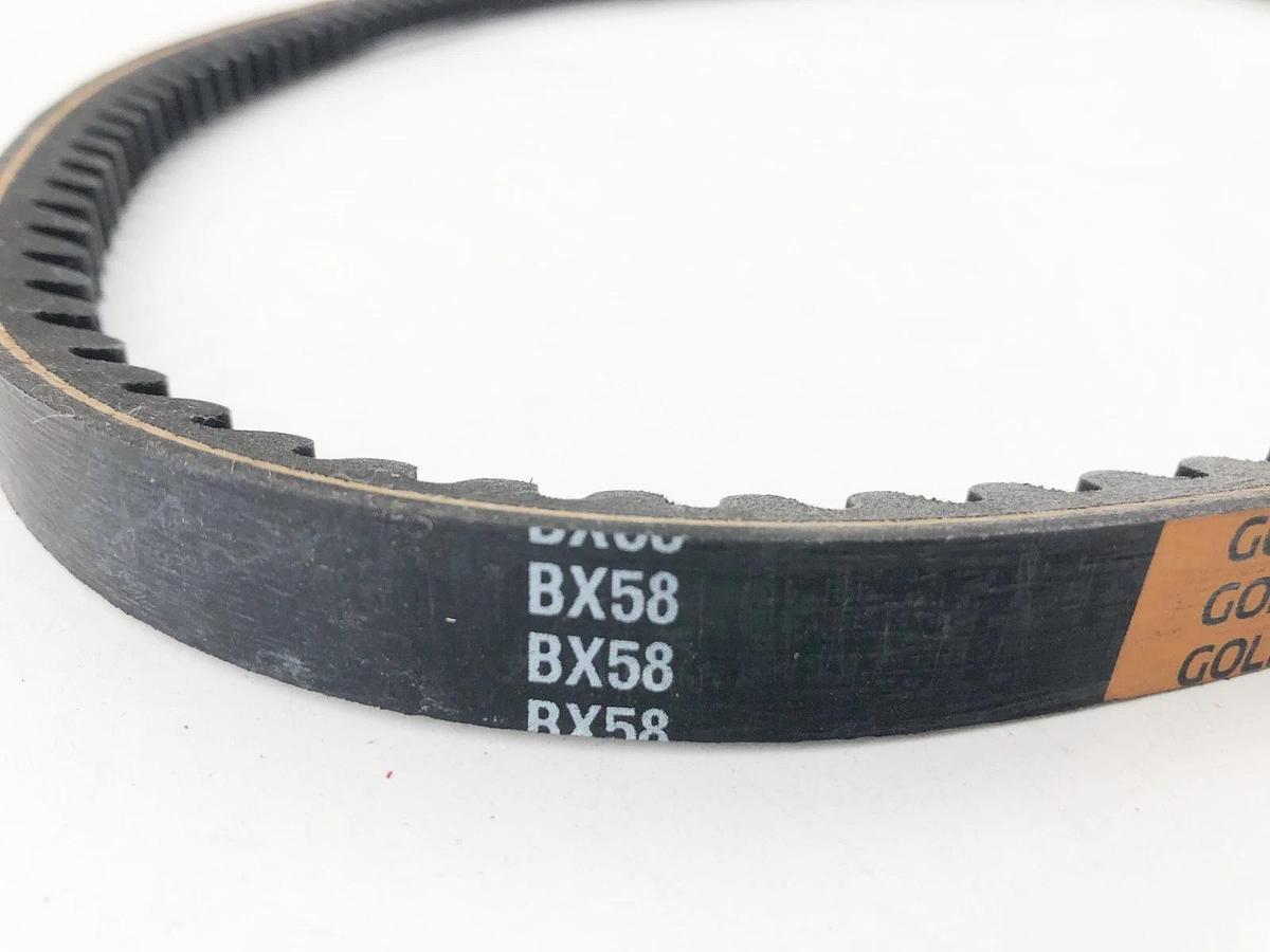 New Timken BX58 Gold-Ribbon Cogged V-Belt 21/32" x 61" - No Box