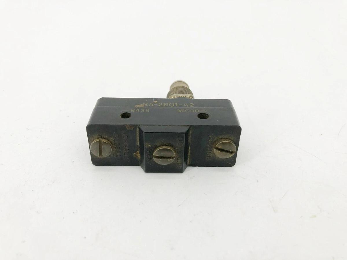 Used Lot of 2 Microswitch BA-2RQ1-A2 Snap Action Switches 20A 480VAC 250VDC