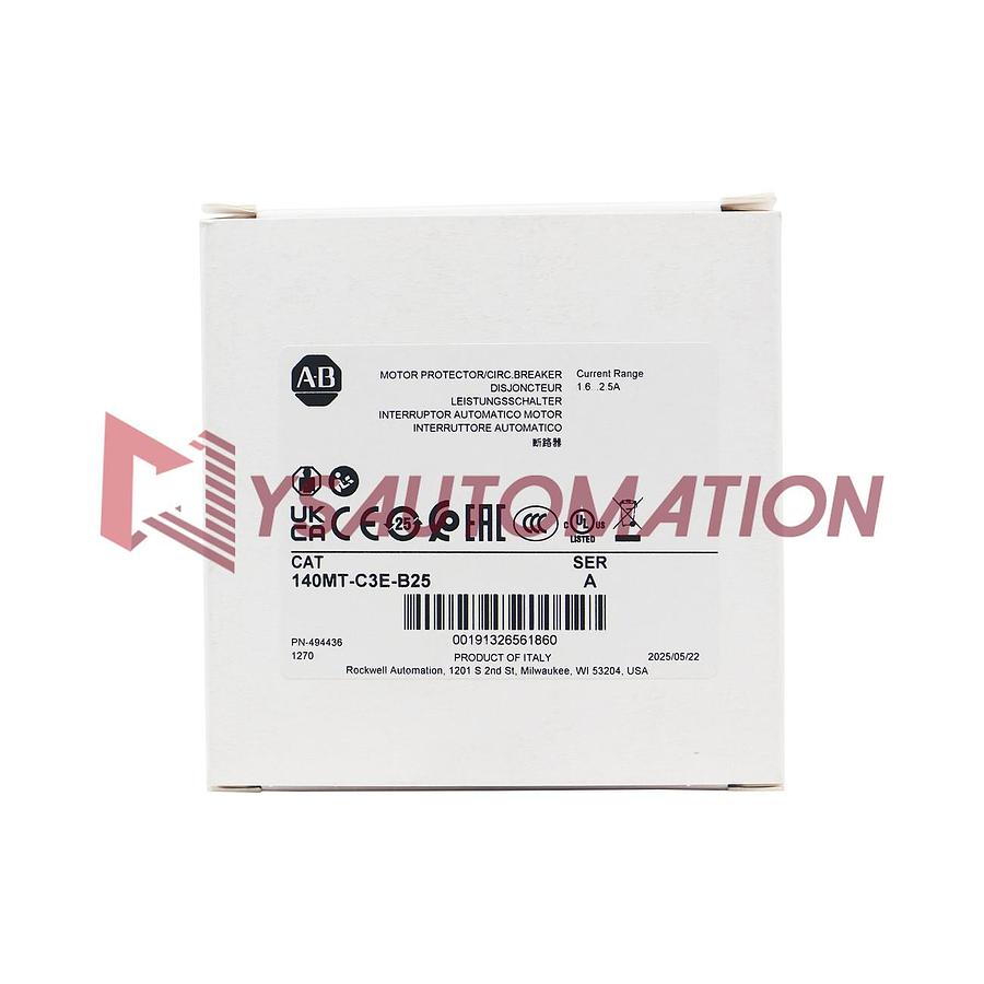 Used Allen Bradley 140M-C2E-B16 Ser. C Motor Circuit Breaker 1-1.6A