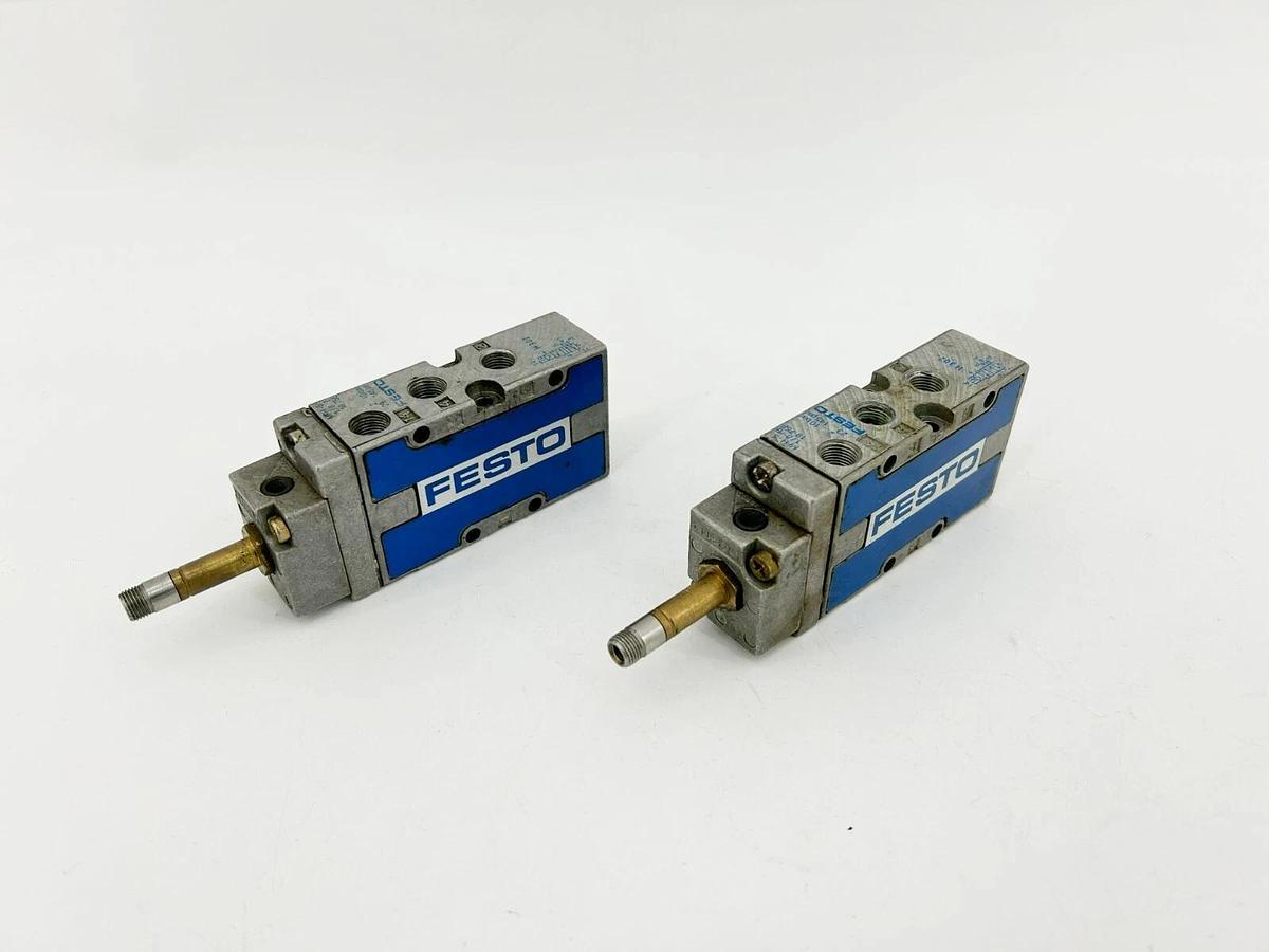 Used Lot of 2 Festo MFH-5-1/8-B Solenoid Valves, 2-10 Bar, 19758