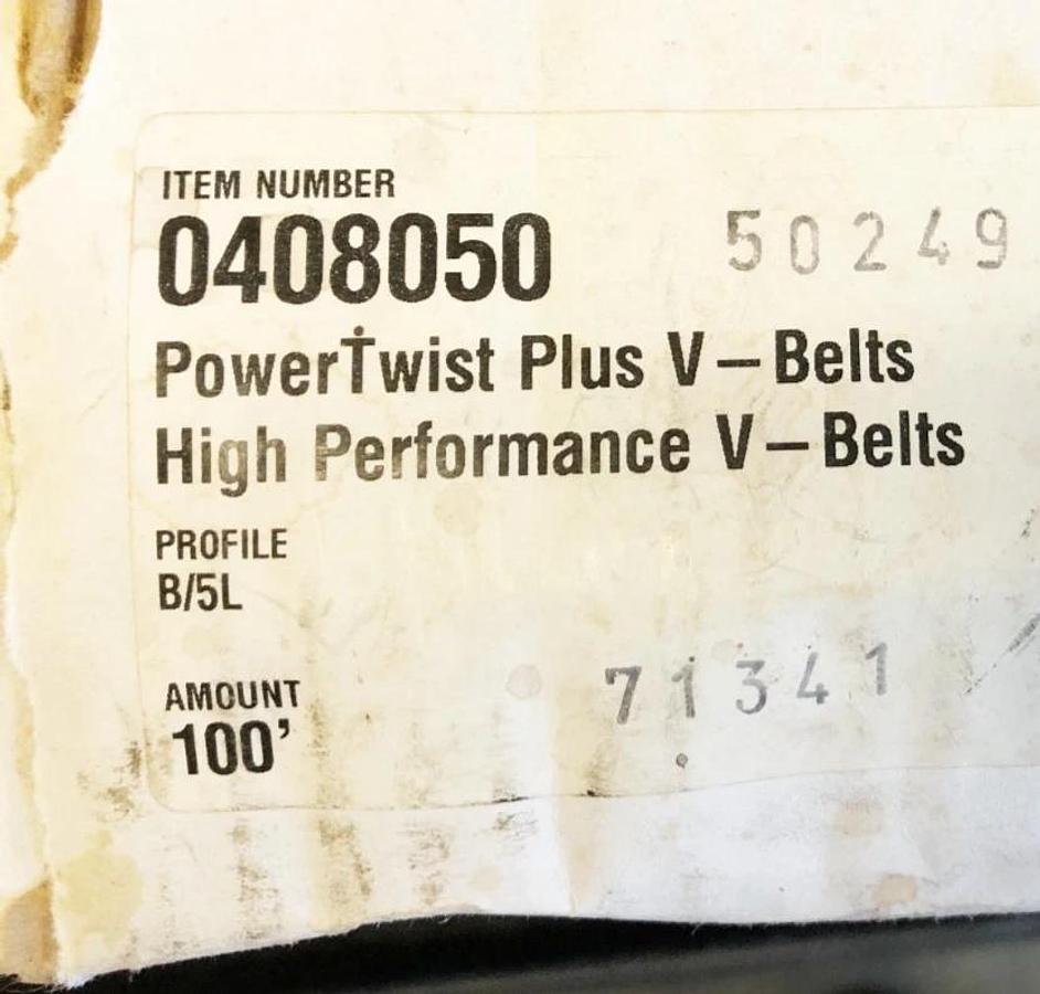 New Fenner Drives Power Twist 0408050 V-Link Belt B/5L 40FT. - No Box