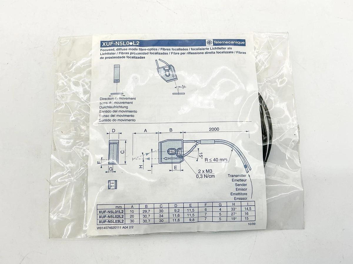 New Telemecanique XUF-Z08 Photoelectric Sensor