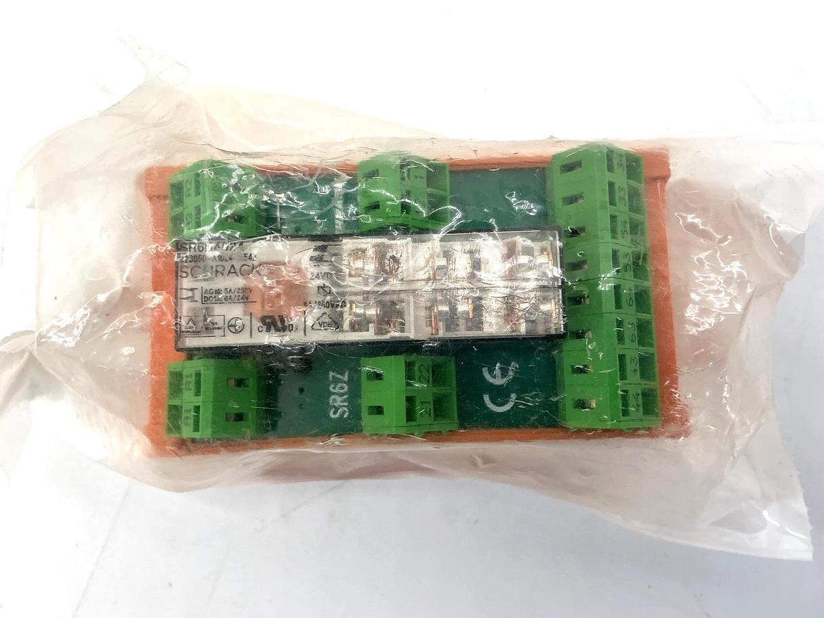 New Schrack SR6ZB024 Safety Relay DIN Rail 8A 250VAC 24VDC 534-9473