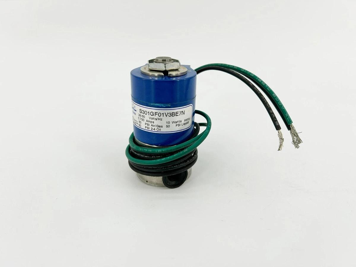 New GC Valves S301GF01V3BE7N Valve, 2-Way, N.C., 1/4" NPT, 50psi, 24V 60Hz